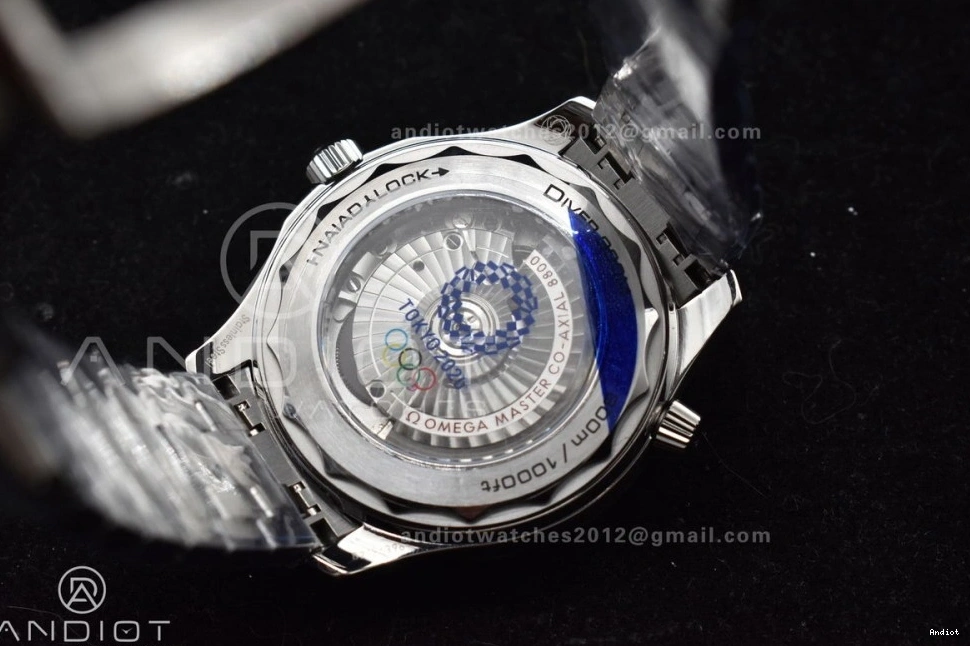 White A2824 Ceramic 1:1 Bracelet SS Edition Blue Seamaster Bezel on 300M SS Dial Diver VSF Best 1219